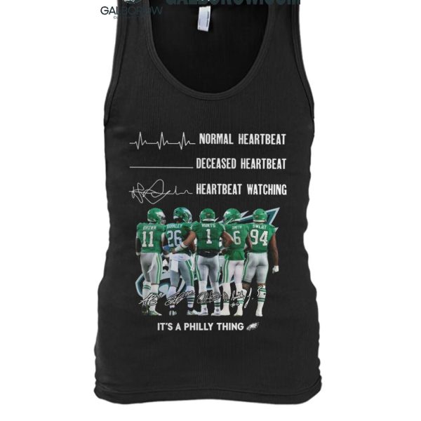 Philadelphia Eagles Crazy Heartbeat Watching Them Playing 2024 T Shirt