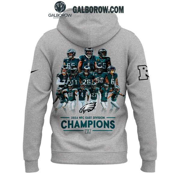 Philadelphia Eagles NFC EAST CHAMPIONS 2024 Hoodie T-Shirt Gray Version