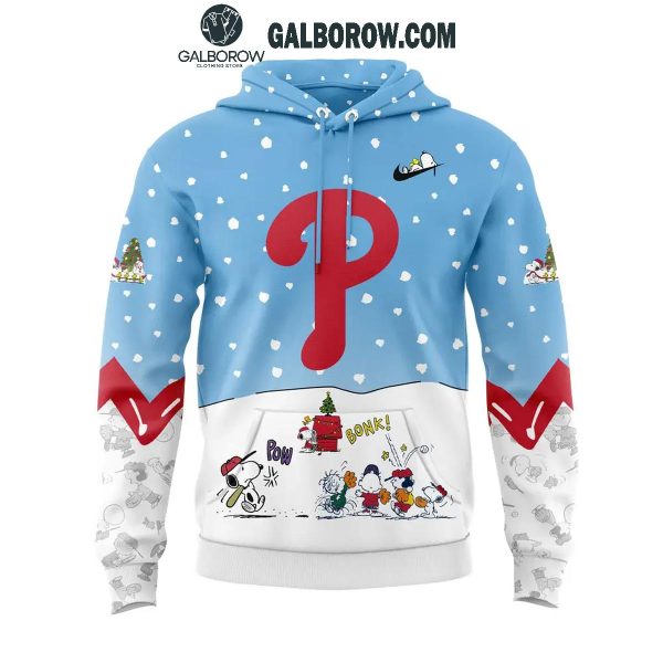 Philadelphia Phillies 2024 Peanuts Baseball Snoopy Holidays Hoodie T-Shirt