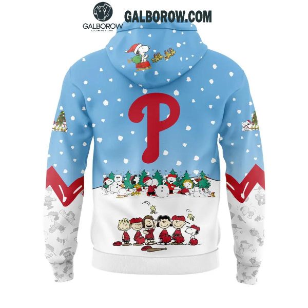 Philadelphia Phillies 2024 Peanuts Baseball Snoopy Holidays Hoodie T-Shirt