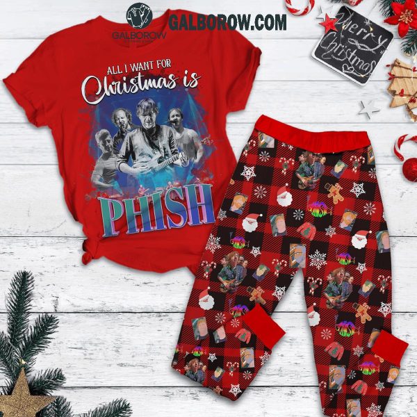 Phish Is All I Want For Christmas 2024 Fleece Pajamas Set