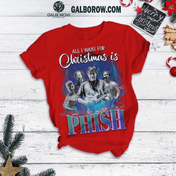 Phish Is All I Want For Christmas 2024 Fleece Pajamas Set