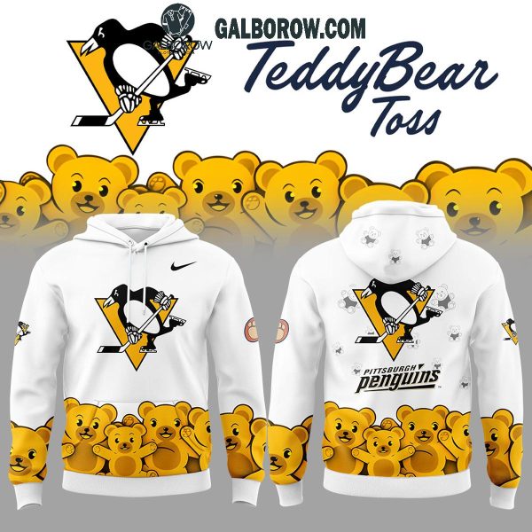 Pittsburgh Penguins 2024 Celebrating Teddy Toss Hoodie T-Shirt