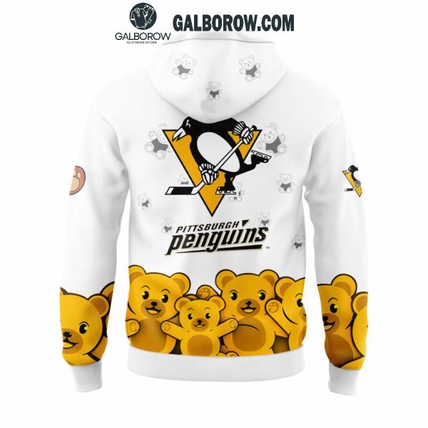 Pittsburgh Penguins 2024 Celebrating Teddy Toss Hoodie T-Shirt