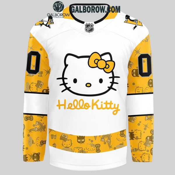 Pittsburgh Penguins 2024 Hello Kitty 50th Anniversary Personalized Hockey Jersey