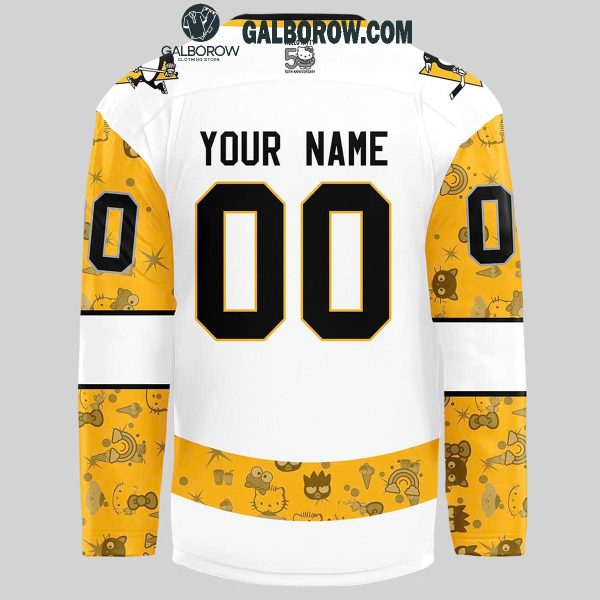 Pittsburgh Penguins 2024 Hello Kitty 50th Anniversary Personalized Hockey Jersey