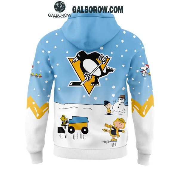 Pittsburgh Penguins Cheerful Christmas Of Peanuts Friends 2024 Hoodie T-Shirt