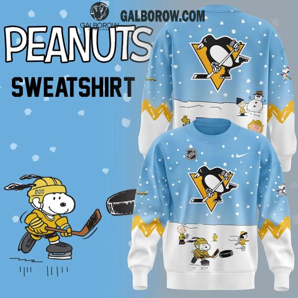 Pittsburgh Penguins Cheerful Christmas Of Peanuts Friends 2024 Hoodie T-Shirt