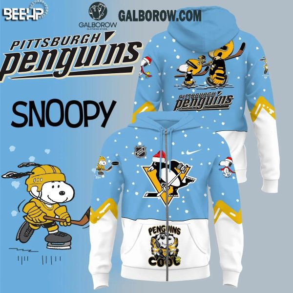 Pittsburgh Penguins Snoopy NHL Penguins Cool Snowing Time Hoodie T-Shirt