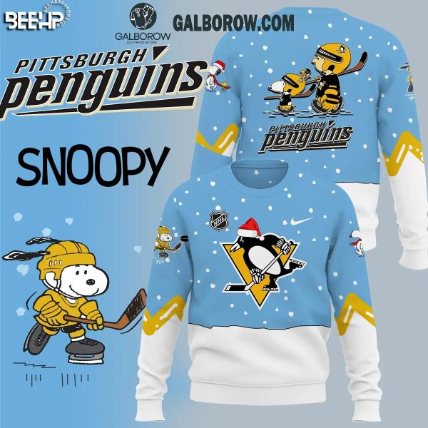 Pittsburgh Penguins Snoopy NHL Penguins Cool Snowing Time Hoodie T-Shirt