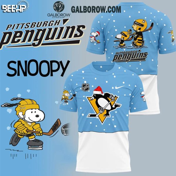 Pittsburgh Penguins Snoopy NHL Penguins Cool Snowing Time Hoodie T-Shirt