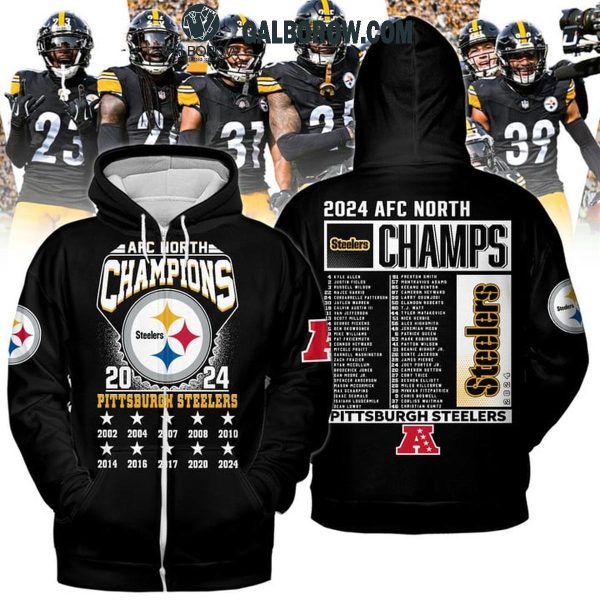 Pittsburgh Steelers AFC North Champs 2024 The Big Fan Hoodie T-Shirt