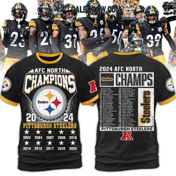 Pittsburgh Steelers AFC North Champs 2024 The Big Fan Hoodie T-Shirt