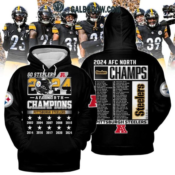 Pittsburgh Steelers Celebrating AFC North Champions 2024 Hoodie T-Shirt