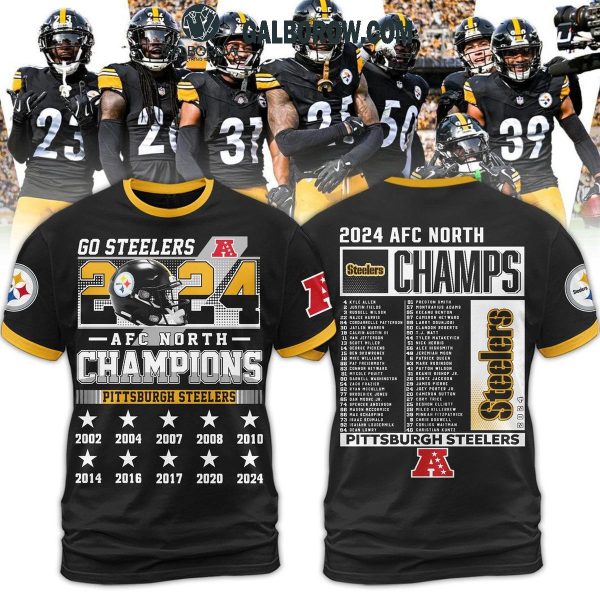 Pittsburgh Steelers Celebrating AFC North Champions 2024 Hoodie T-Shirt