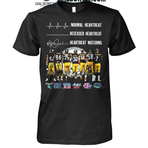 Pittsburgh Steelers Crazy Heartbeat Watching Them Playing 2024 T-Shirt