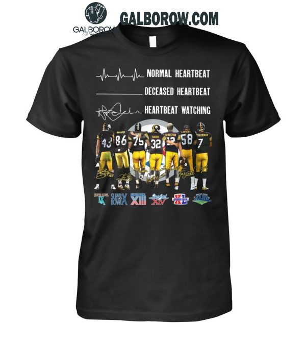 Pittsburgh Steelers Crazy Heartbeat Watching Them Playing 2024 T-Shirt