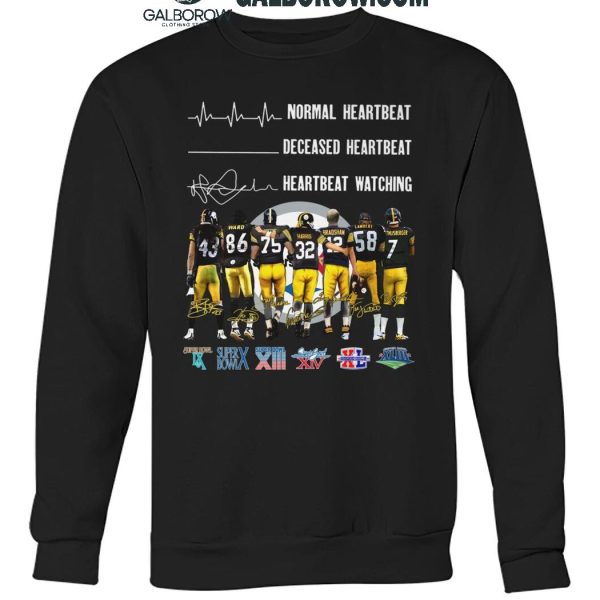 Pittsburgh Steelers Crazy Heartbeat Watching Them Playing 2024 T Shirt