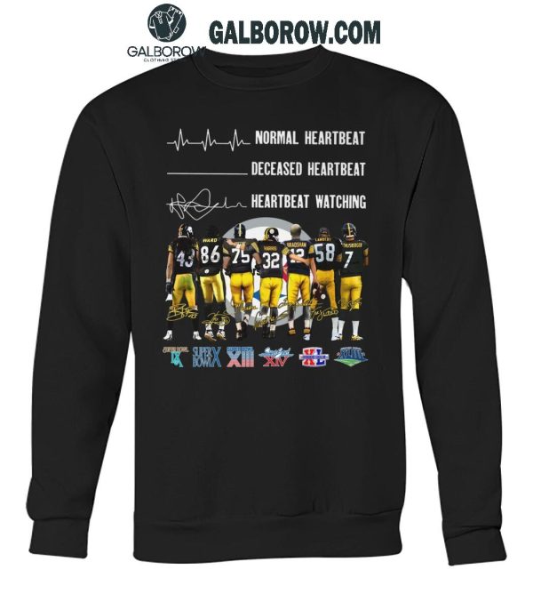 Pittsburgh Steelers Crazy Heartbeat Watching Them Playing 2024 T-Shirt