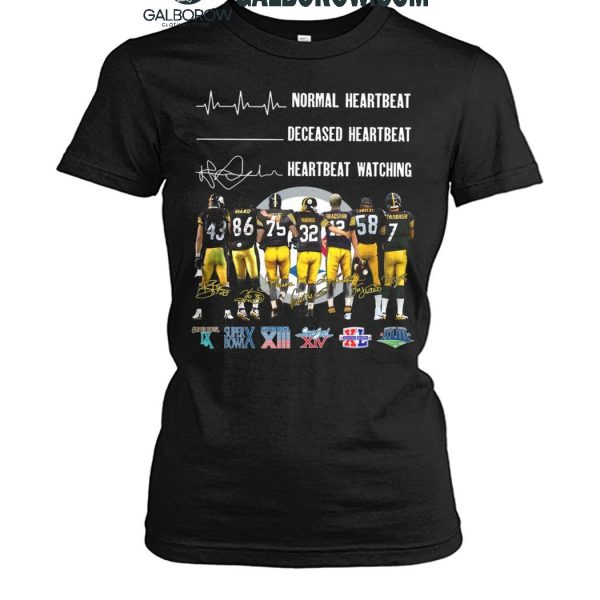 Pittsburgh Steelers Crazy Heartbeat Watching Them Playing 2024 T Shirt