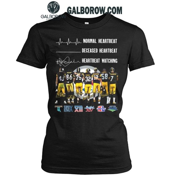 Pittsburgh Steelers Crazy Heartbeat Watching Them Playing 2024 T-Shirt