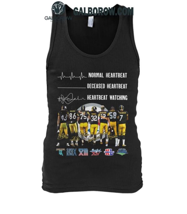 Pittsburgh Steelers Crazy Heartbeat Watching Them Playing 2024 T-Shirt