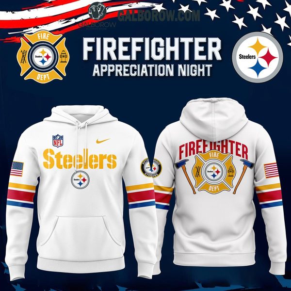 Pittsburgh Steelers National 2024 Firefighter Appreciation Night Hoodie T-Shirt