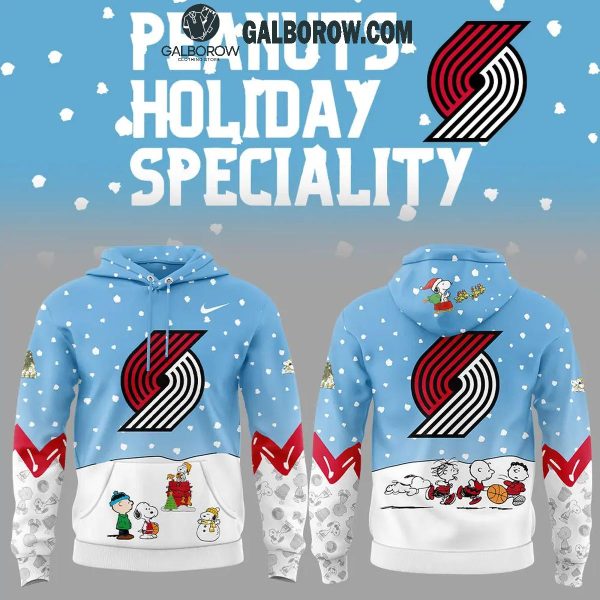 Portland Trail Blazers Peanuts Snoopy Christmas Days NBA 2024 Hoodie T-Shirt