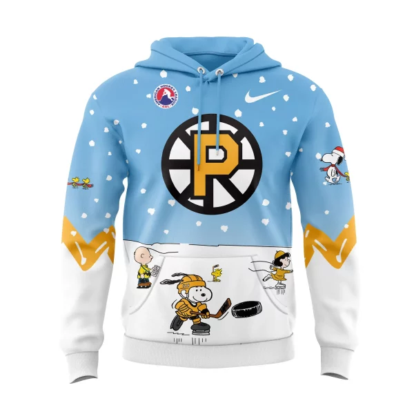 Providence Bruins 2024 Snoopy Cheering Peanuts Winter Hoodie T-Shirt