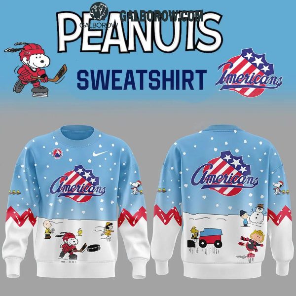 Rochester Americans Snoopy Hockey Time Peanuts Holidays Hoodie T-Shirt