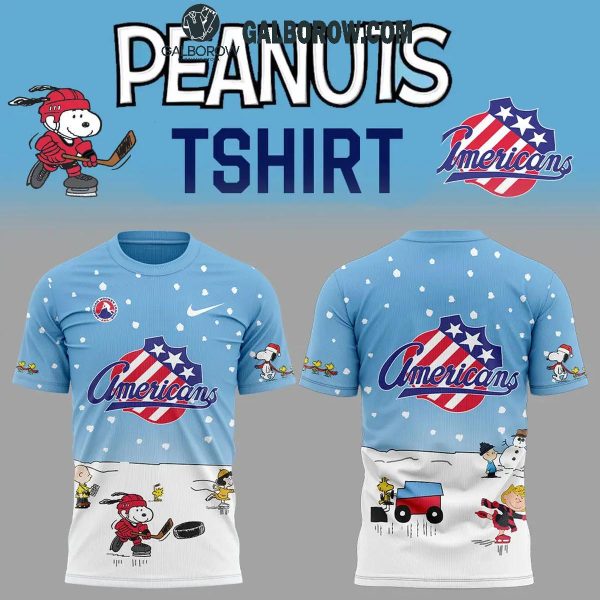 Rochester Americans Snoopy Hockey Time Peanuts Holidays Hoodie T-Shirt