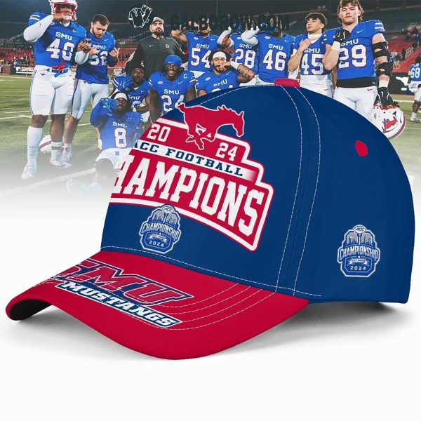 SMU Mustangs Team ACC Football Champions 2024 Cap