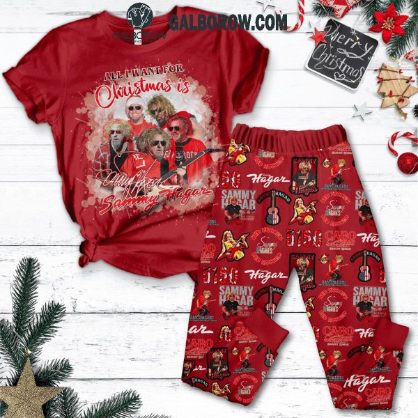 Sammy Hagar All I Want For Christmas Is You Fleece Pajamas Set