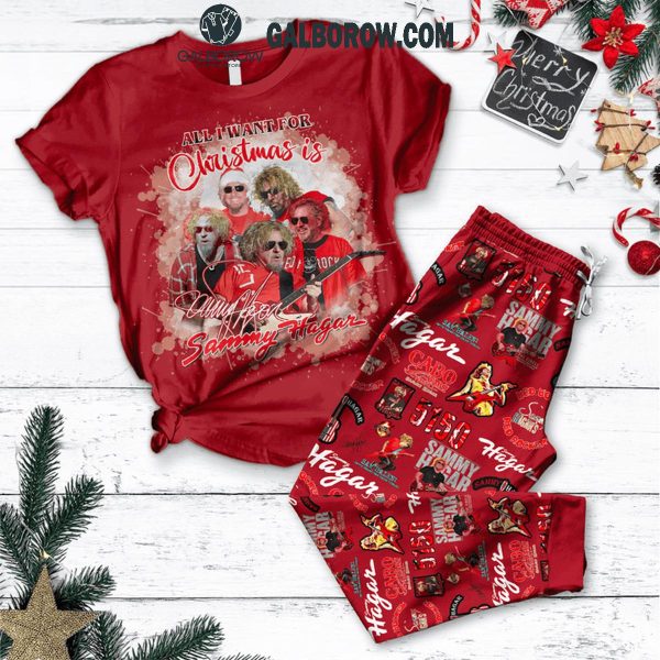 Sammy Hagar All I Want For Christmas Is You Fleece Pajamas Set