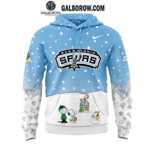 San Antonio Spurs Peanuts Snoopy Christmas Days NBA 2024 Hoodie T-Shirt