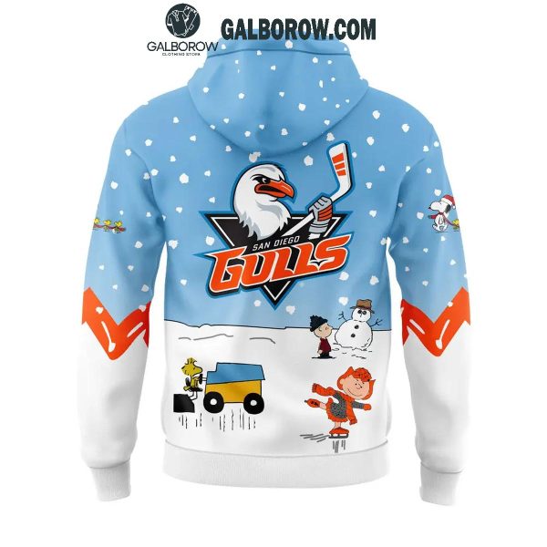 San Diego Gulls 2024 Winter Snoopy Holidays Peanuts Hoodie T-Shirt