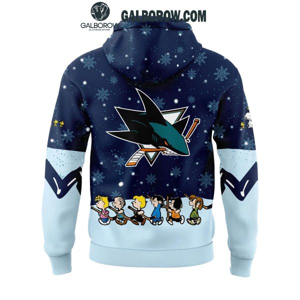 San Jose Sharks Night Of Christmas With Peanuts Snoopy 2024 Hoodie T-Shirt