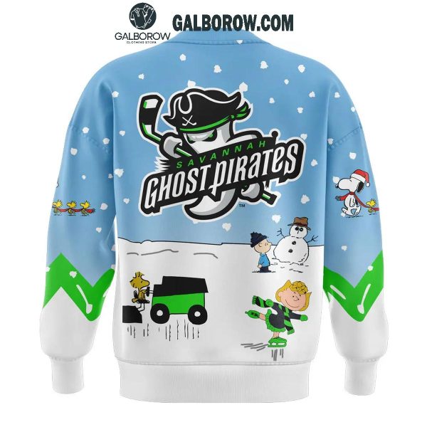 Savannah Ghost Pirates 2024 Winter Snoopy Holidays Peanuts Sweatshirt Hoodie T-Shirt