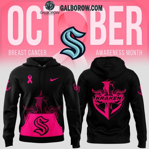 Seattle Kraken 2024 Breast Cancer Awareness Month NHL Remember Hoodie T-Shirt