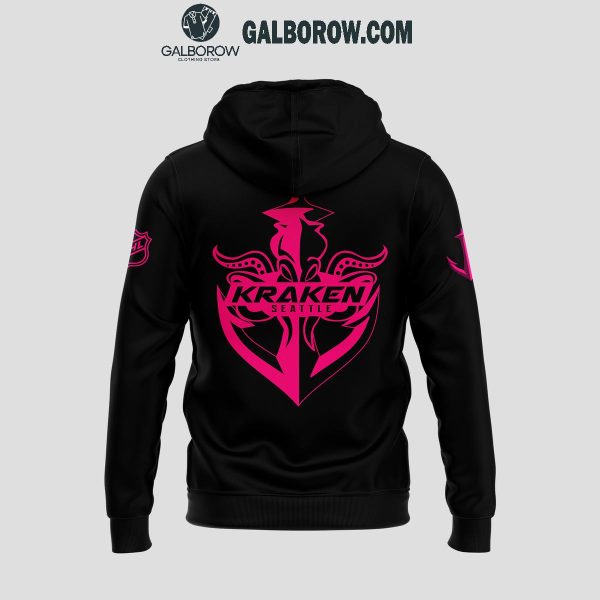 Seattle Kraken 2024 Breast Cancer Awareness Month NHL Remember Hoodie T-Shirt