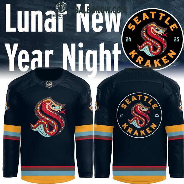 Seattle Kraken Lunar New Year Night Cheering 2024 Personalized Hockey Jersey