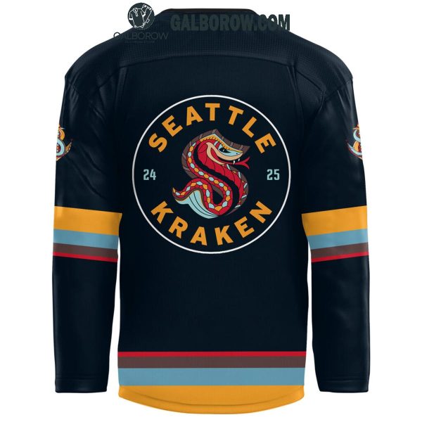 Seattle Kraken Lunar New Year Night Cheering 2024 Personalized Hockey Jersey