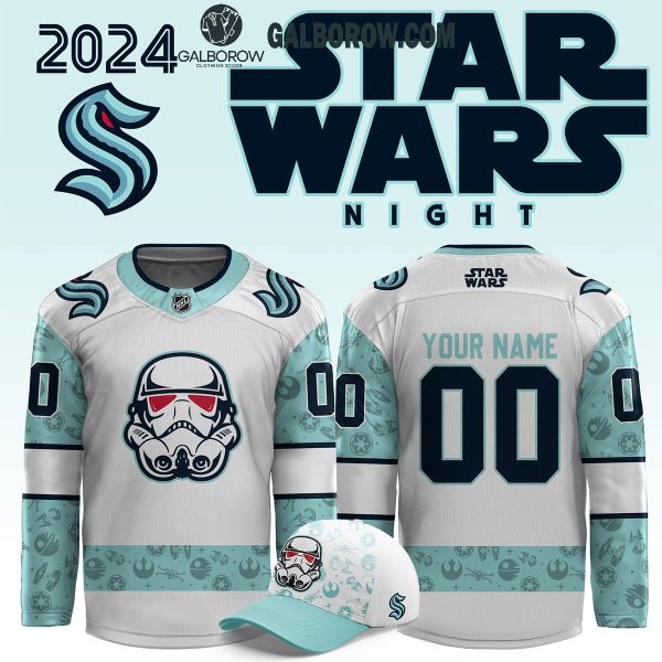 Seattle Kraken Star Wars Night Kraken Hockey 2024 Personalized Hockey Jersey