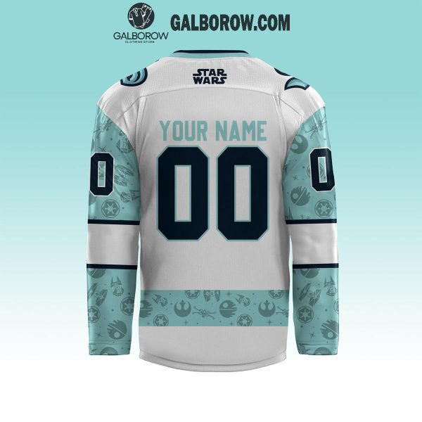 Seattle Kraken Star Wars Night Kraken Hockey 2024 Personalized Hockey Jersey