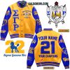 Phi Beta Sigma Fraternity Inc. 1914 In My DNA Personalized Baseball Jacket