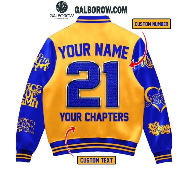 Sigma Gamma Rho Sorority Inc. 1922 In My DNA Personalized Baseball Jacket