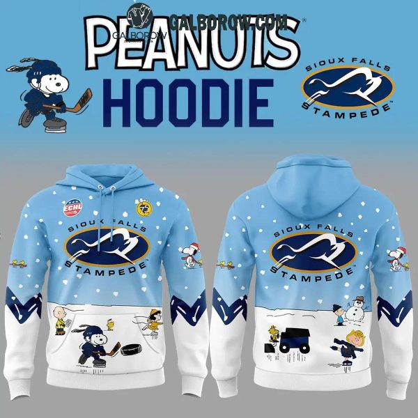 Sioux Falls Stampede 2024 Winter Snoopy Holidays Peanuts Hoodie T-Shirt