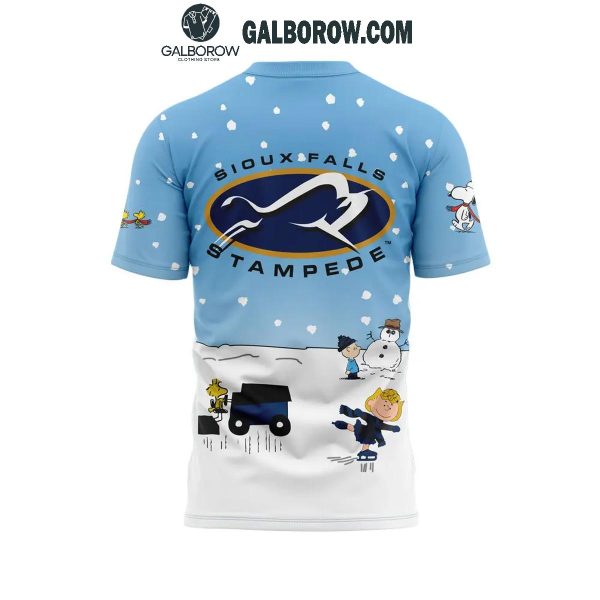 Sioux Falls Stampede 2024 Winter Snoopy Holidays Peanuts Hoodie T-Shirt