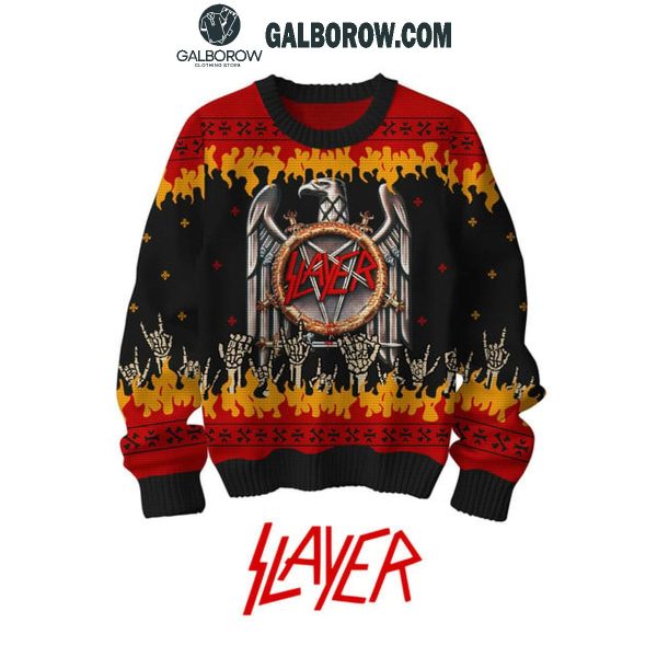 Slayer Reign In Bloody 2024 Christmas Ugly Sweater