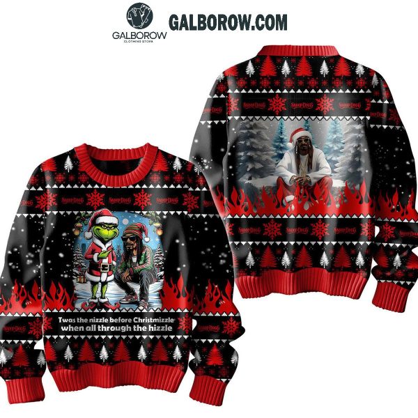 Snoop Dogg Grinch When All Though The Hizzle Christmas Ugly Sweater